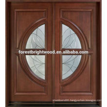 Oval Glass Entry Door Design